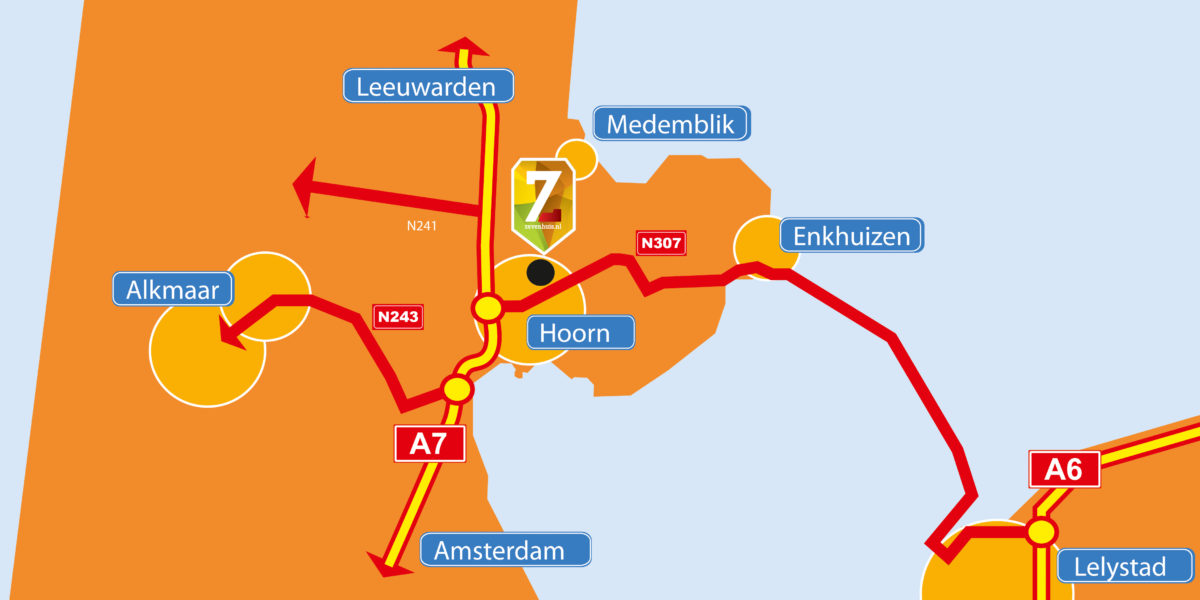 Ligging bedrijventerrein Zevenhuis