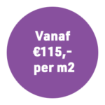 Vanaf 115 euro per vierkante meter